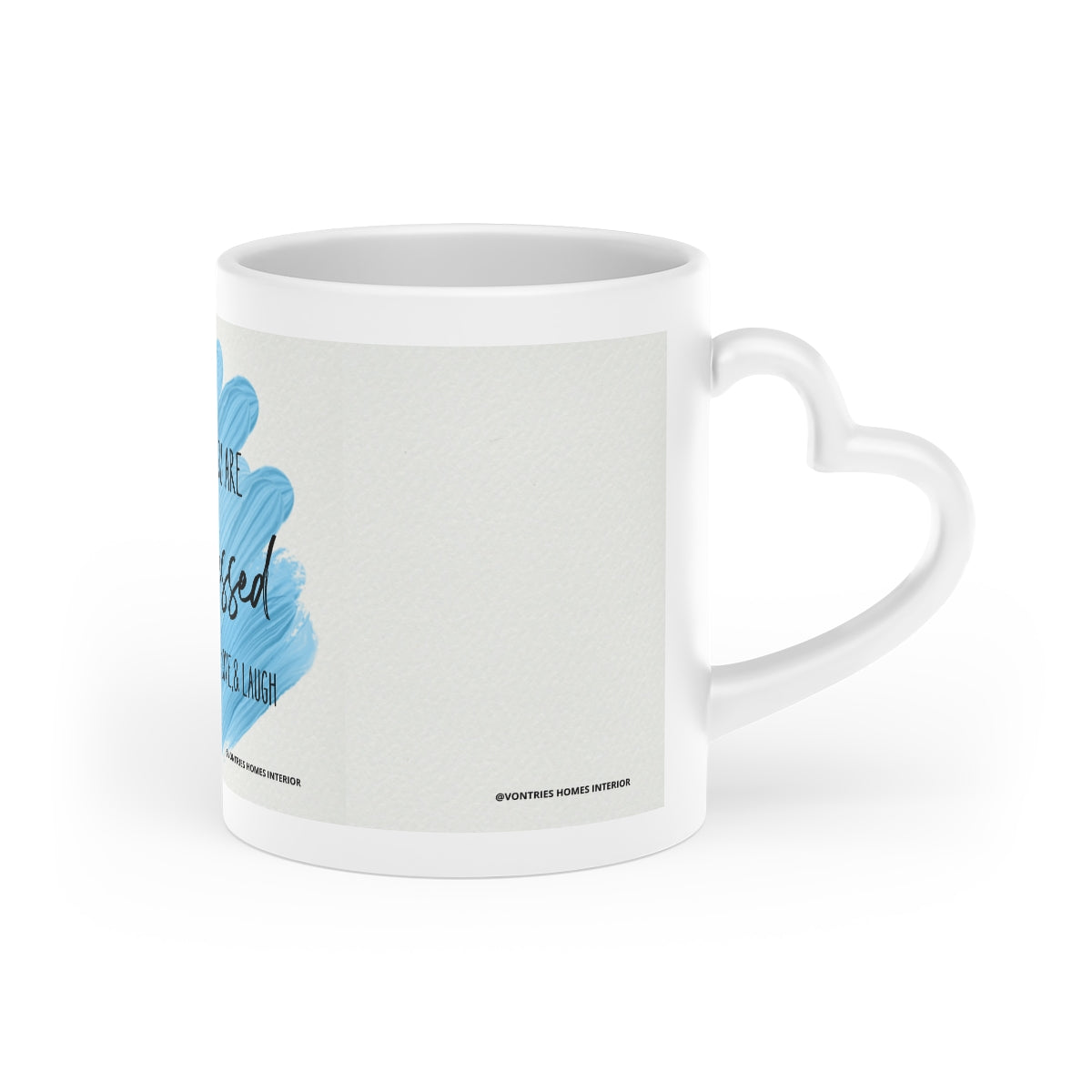 “Today you are Blessed” Heart-Shaped Mug