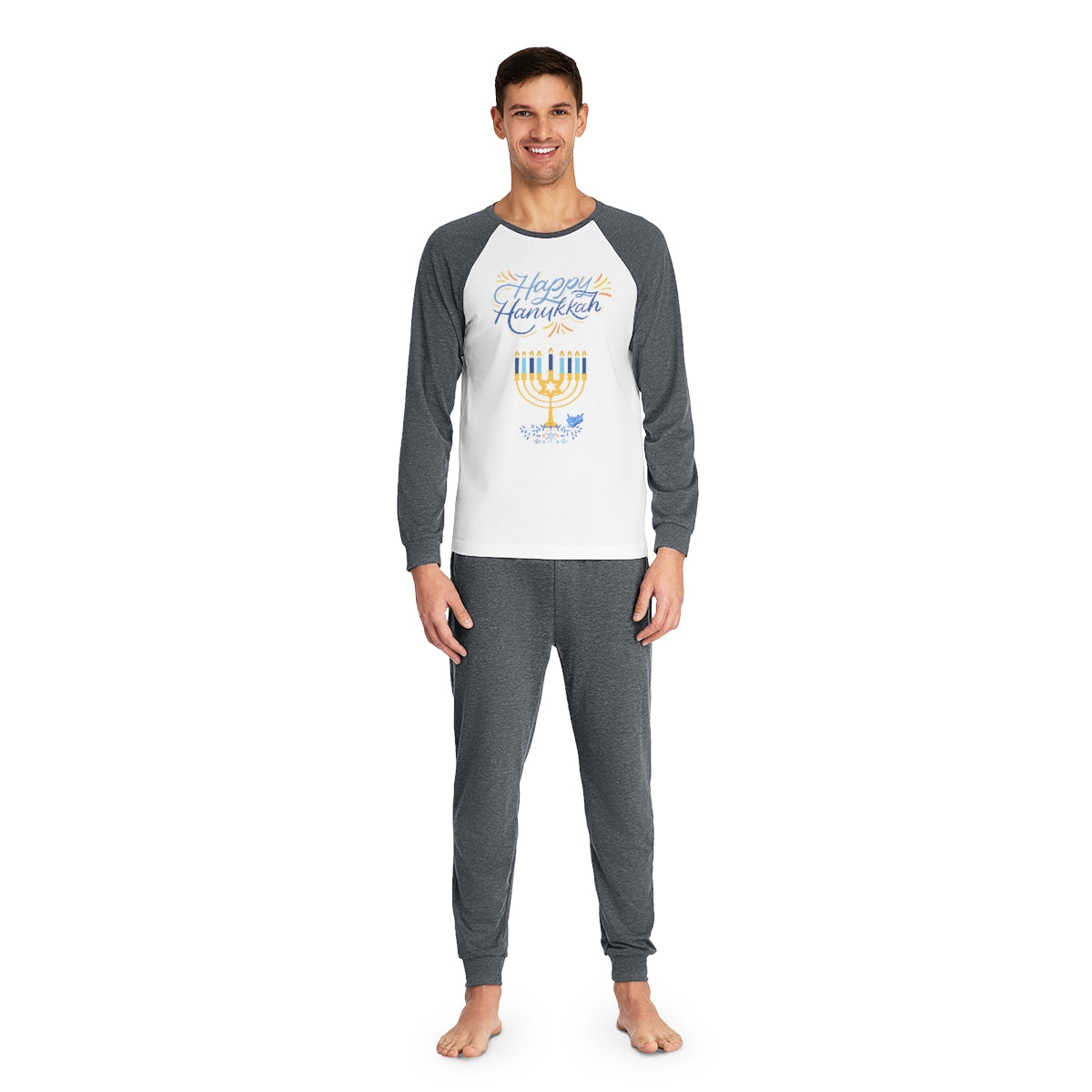 Men's “Happy Hanukkah” Pajama Set