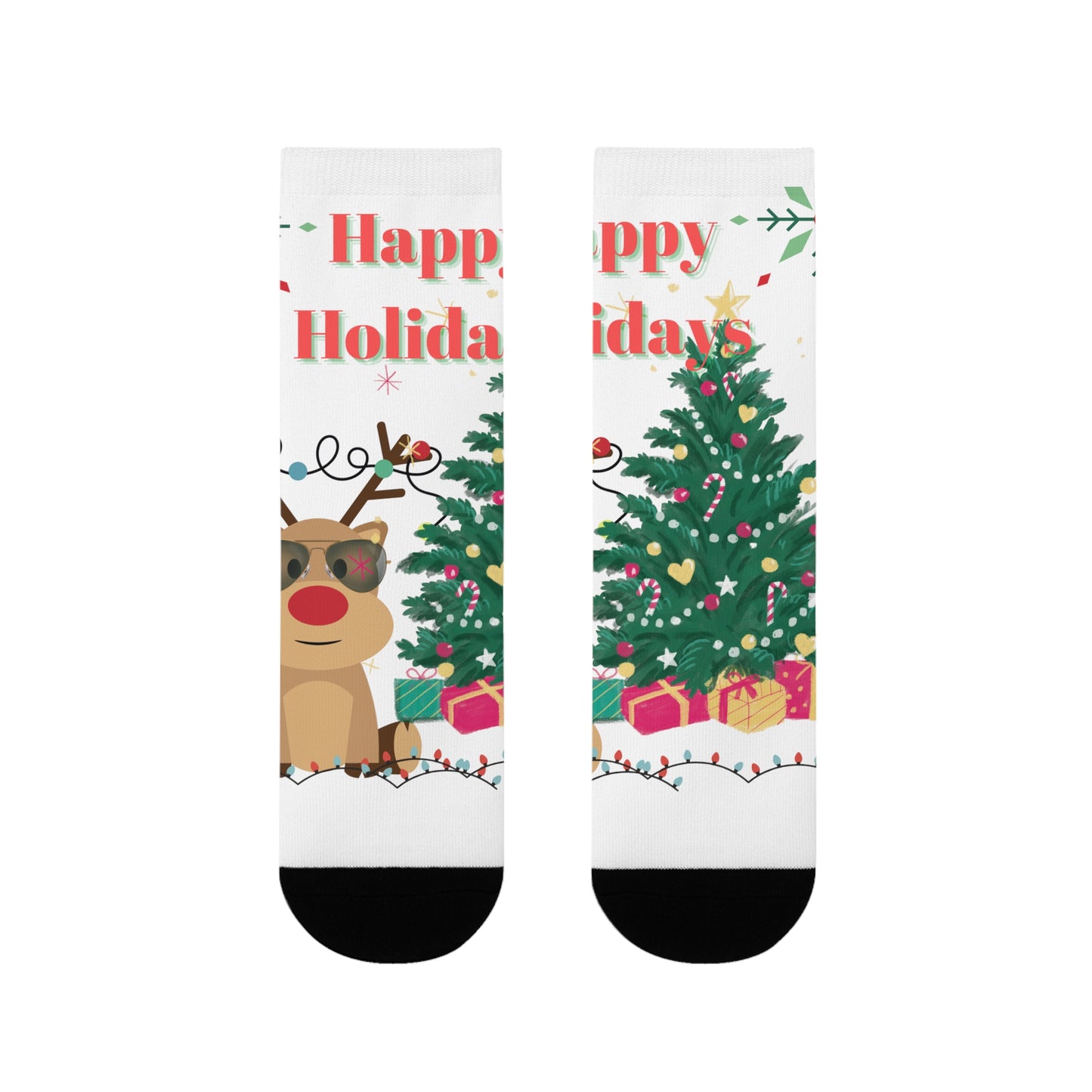 Happy Holidays Socks Crew Socks (EU)