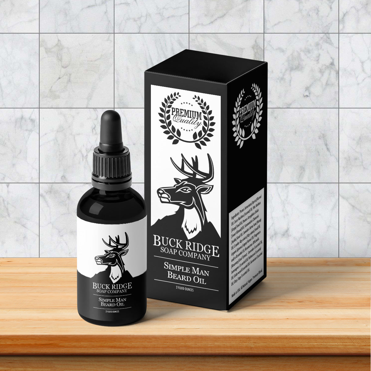 Buck Ridge Simple Man Premium Beard Oil.