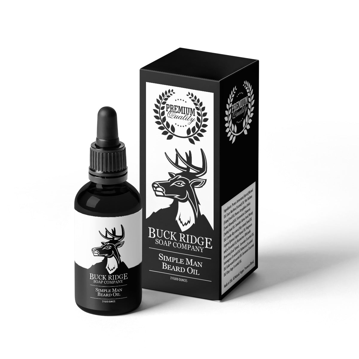 Buck Ridge Simple Man Premium Beard Oil.