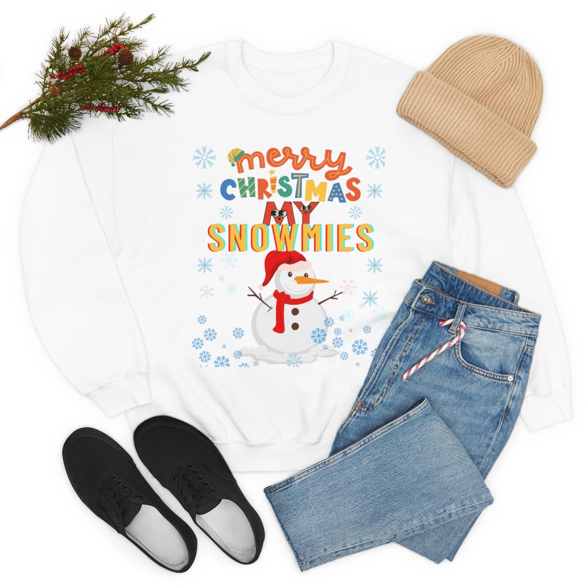 “Merry Christmas My SNOWMIES” Unisex ™ Crewneck Sweatshirt