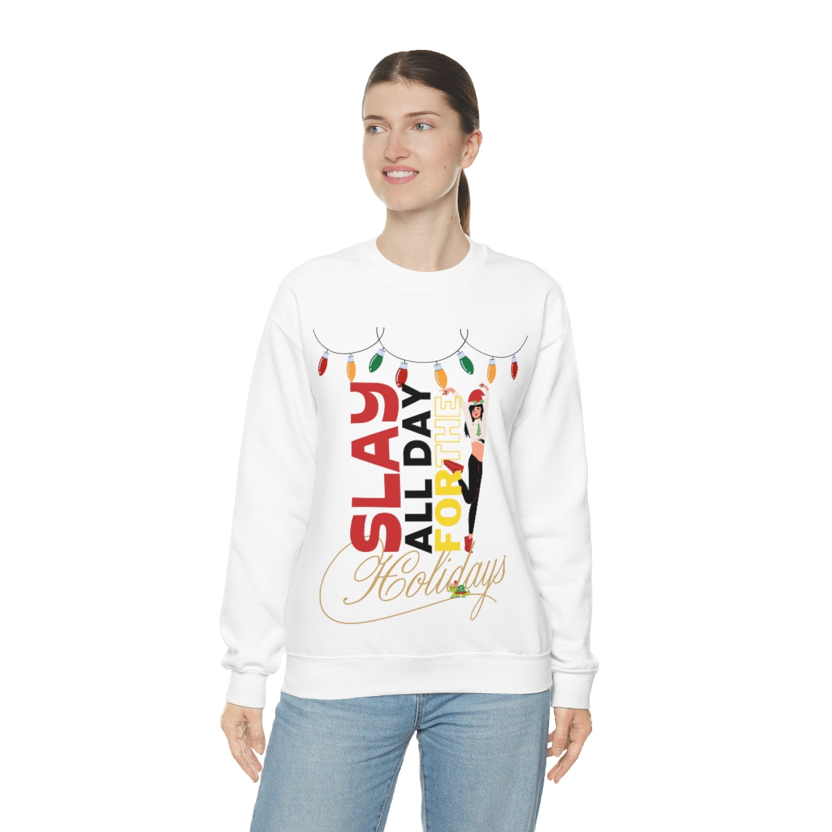 “Slay Allday For The Holiday”™ Crewneck Sweatshirt