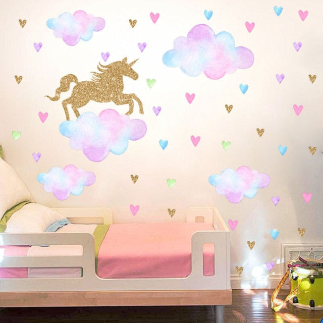 Unicorn Cartoon Wall Sticker