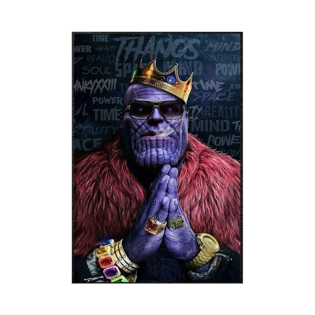 Mafia Thanos Marvel Canvas.